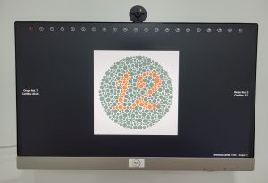 Test de ishiara, es una prueba para valorar la visión del color, esta prueba de la vision del color se le hace a opositores a policia, opositores a guardia civil, opositores a bombero, opositores a policia local, y a todo paciente del que se sospeche que tiene una alteración en la percepción del color.